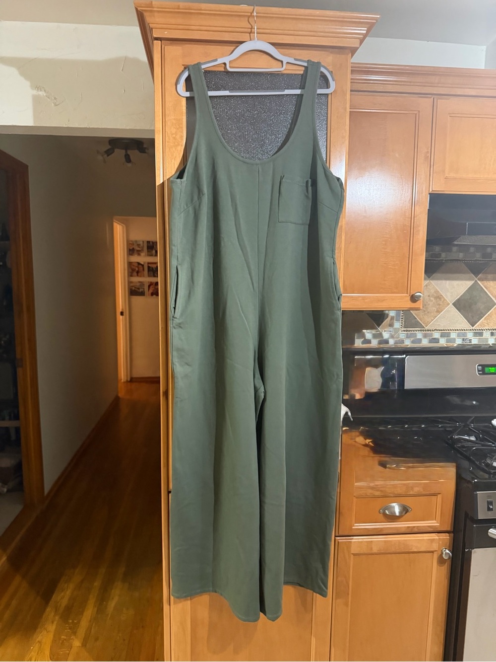 Fenty Olive Green Wide-Leg Jumpsuit 1x-plus size